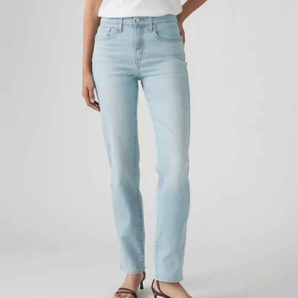 724 High Rise Straight Women's Jeans Size 28 in Light Wash